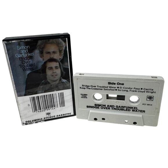 Simon & Garfunkel Other - Cassette Tape Simon & Garfunkel Bridge Over Troubled Water Vintage Folk Rock